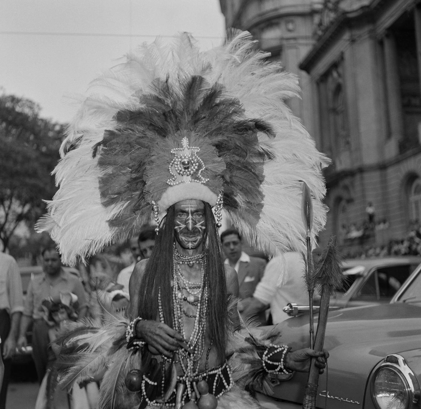 #12 Costumed Posers, Rio Carnival Parade 1953