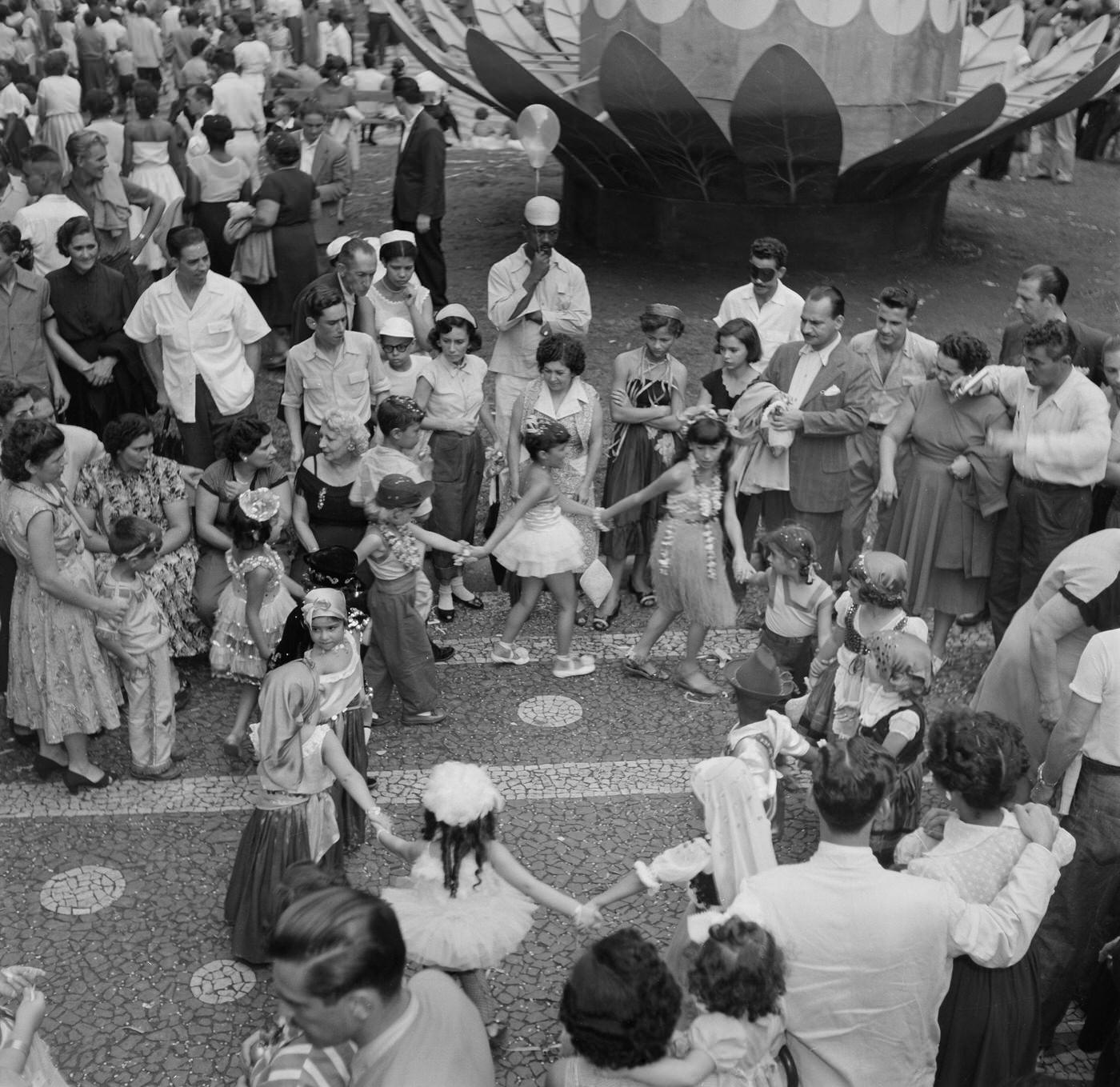 #13 Dancing and Partying on the Street, Rio Carnival 1953