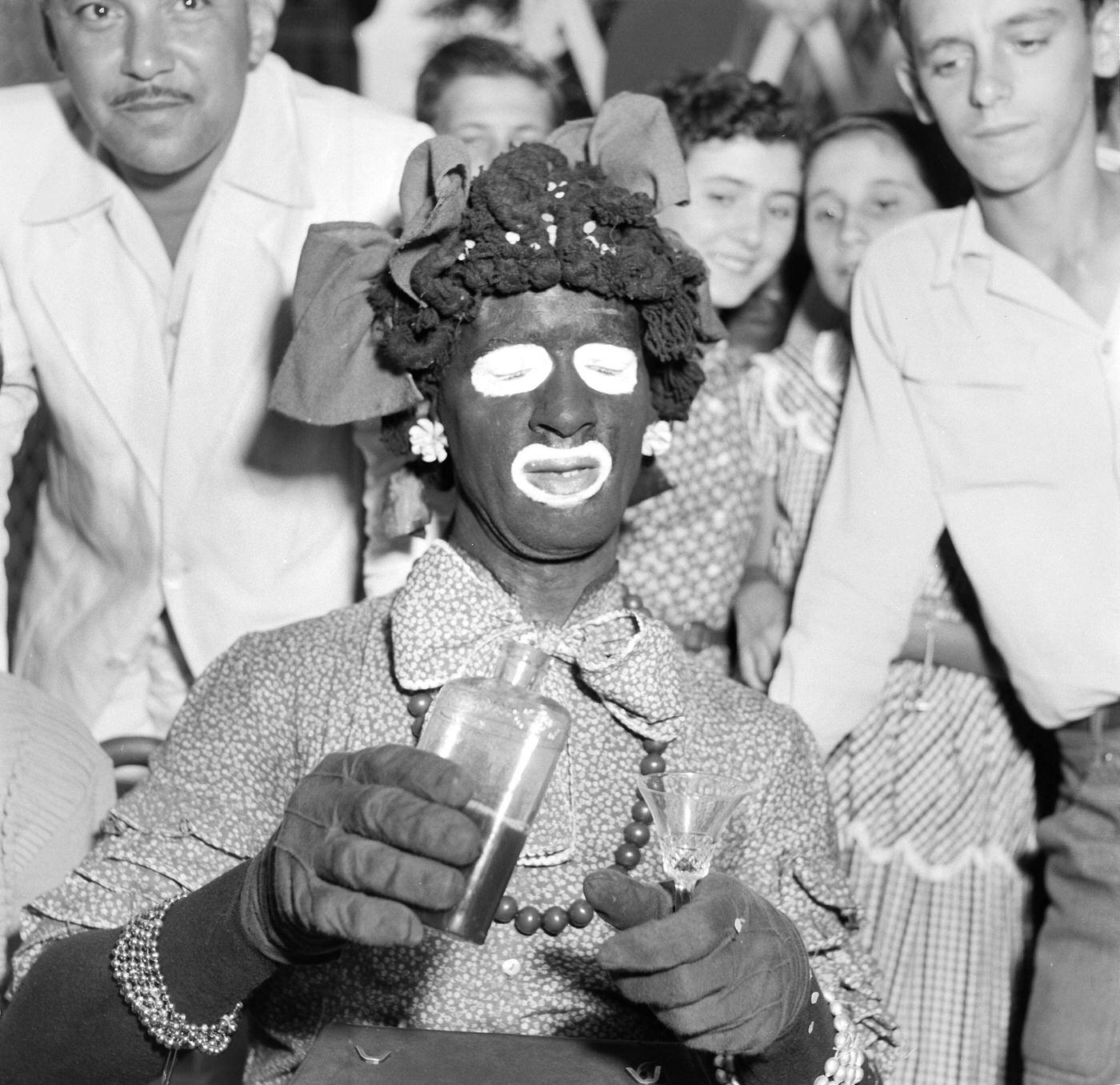 #38 Costume Partygoer Dancing, Rio Carnival 1953