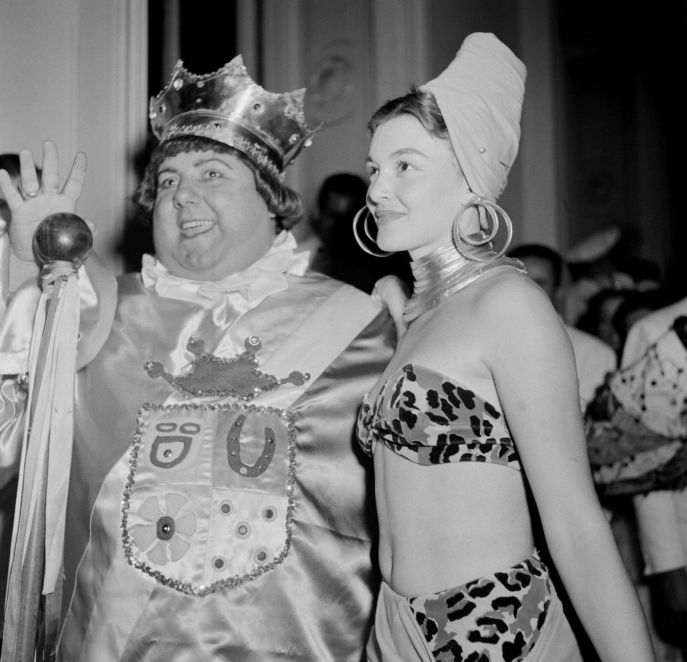 #49 Costumed Partygoers, Carnival in Rio 1953