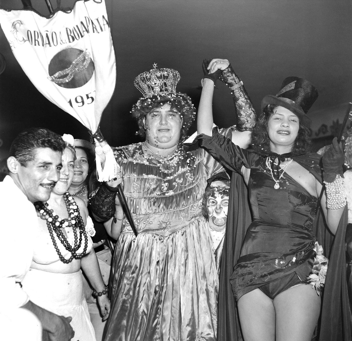 #66 Costumed Partygoers Dancing, Rio Carnival 1953