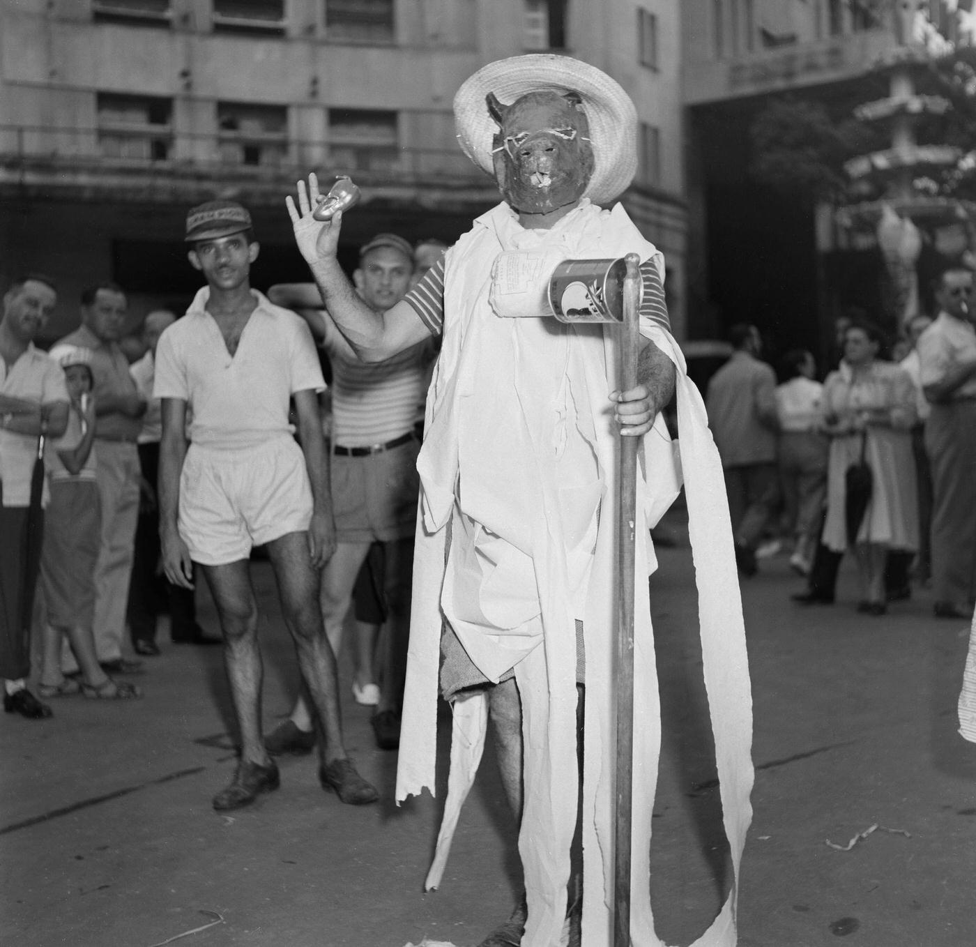 #69 Costumed Poser, Rio Carnival 1953