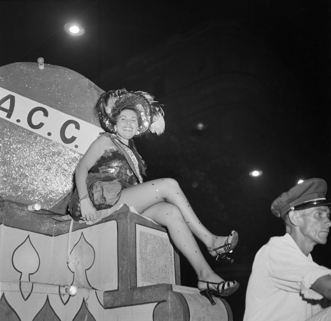#71 Parade Float Revelers, Rio Carnival 1953