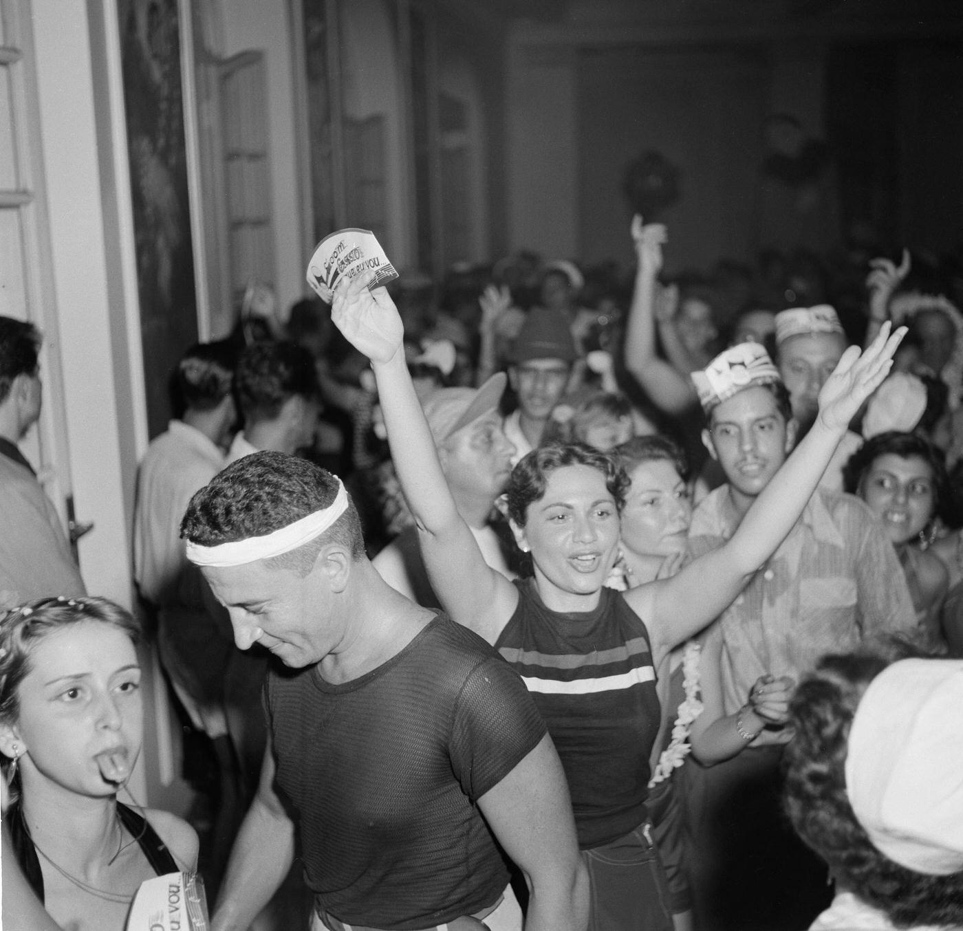 #99 People dance and party during Rio de Janeiro’s Carnival. 1953