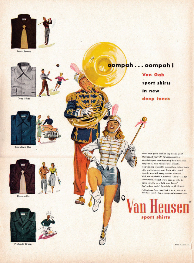 Journey Back in Time: The Unbelievable Van Heusen Shirt Ads of Yesteryears Vintage Ads