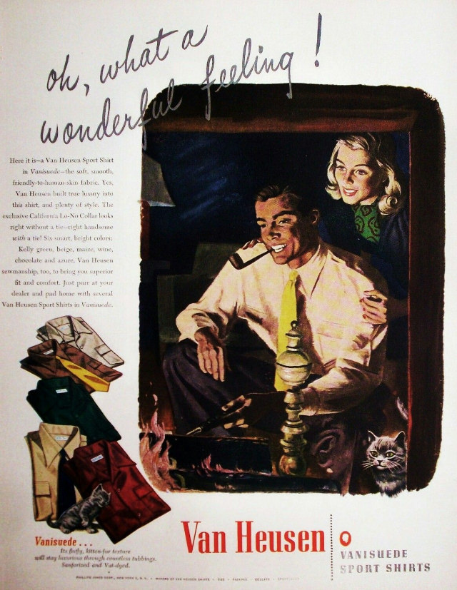 Journey Back in Time: The Unbelievable Van Heusen Shirt Ads of Yesteryears Vintage Ads