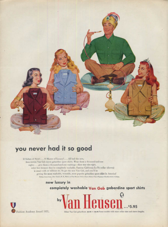 Journey Back in Time: The Unbelievable Van Heusen Shirt Ads of Yesteryears Vintage Ads
