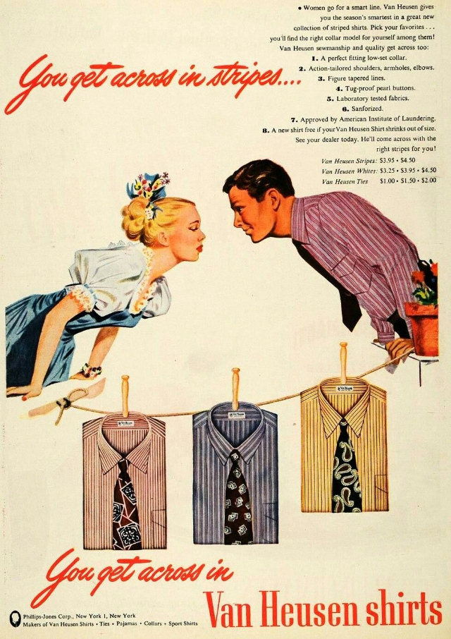 Journey Back in Time: The Unbelievable Van Heusen Shirt Ads of Yesteryears Vintage Ads