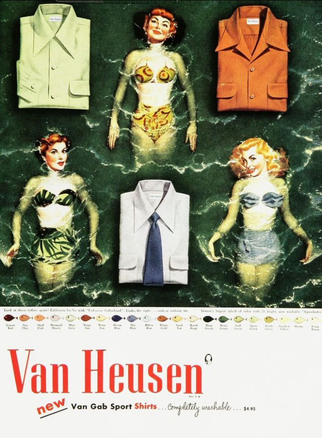 Journey Back in Time: The Unbelievable Van Heusen Shirt Ads of Yesteryears Vintage Ads