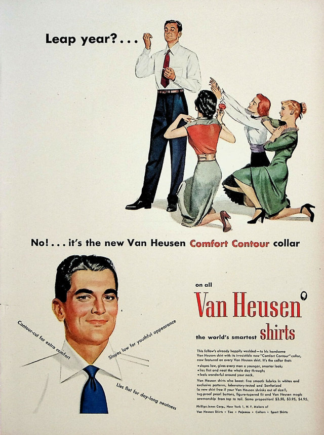 Journey Back in Time: The Unbelievable Van Heusen Shirt Ads of Yesteryears Vintage Ads