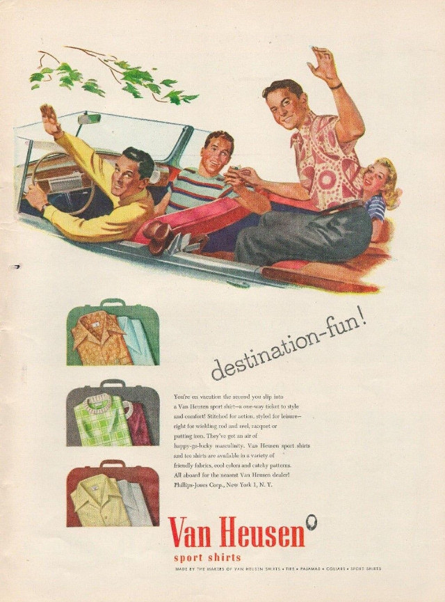 Journey Back in Time: The Unbelievable Van Heusen Shirt Ads of Yesteryears Vintage Ads