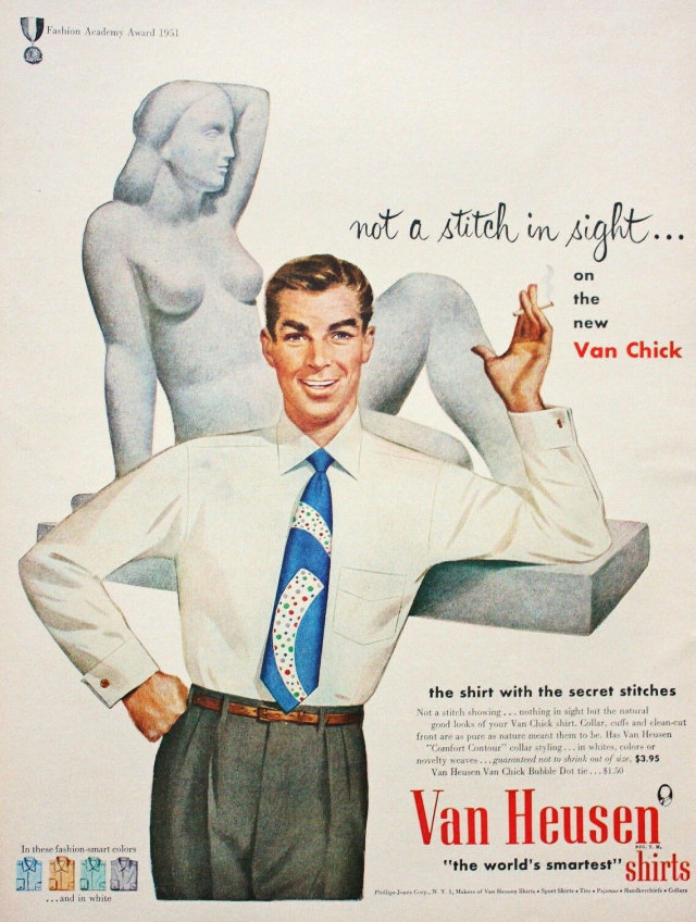 Journey Back in Time: The Unbelievable Van Heusen Shirt Ads of Yesteryears Vintage Ads