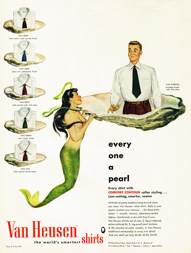 Journey Back in Time: The Unbelievable Van Heusen Shirt Ads of Yesteryears Vintage Ads