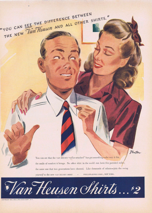 Journey Back in Time: The Unbelievable Van Heusen Shirt Ads of Yesteryears Vintage Ads