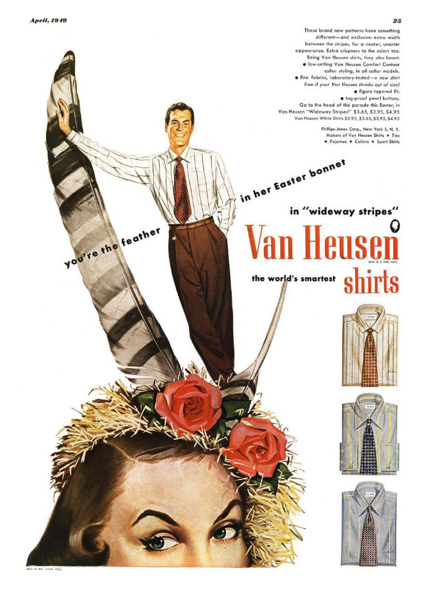 Journey Back in Time: The Unbelievable Van Heusen Shirt Ads of Yesteryears Vintage Ads