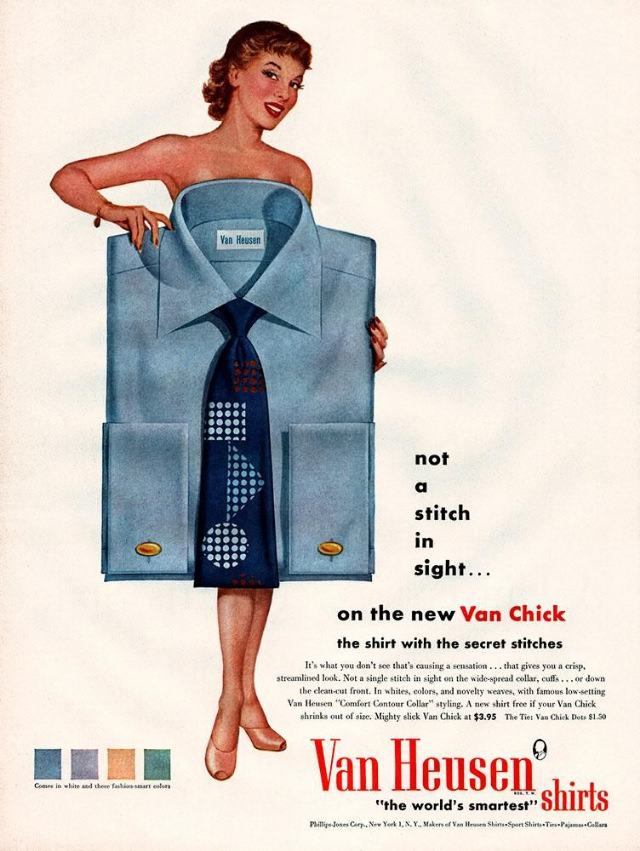 Journey Back in Time: The Unbelievable Van Heusen Shirt Ads of Yesteryears Vintage Ads