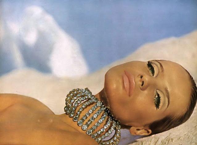 #5 Veruschka with 1966 makeup shades by Helena Rubinstein, Vogue, 1966