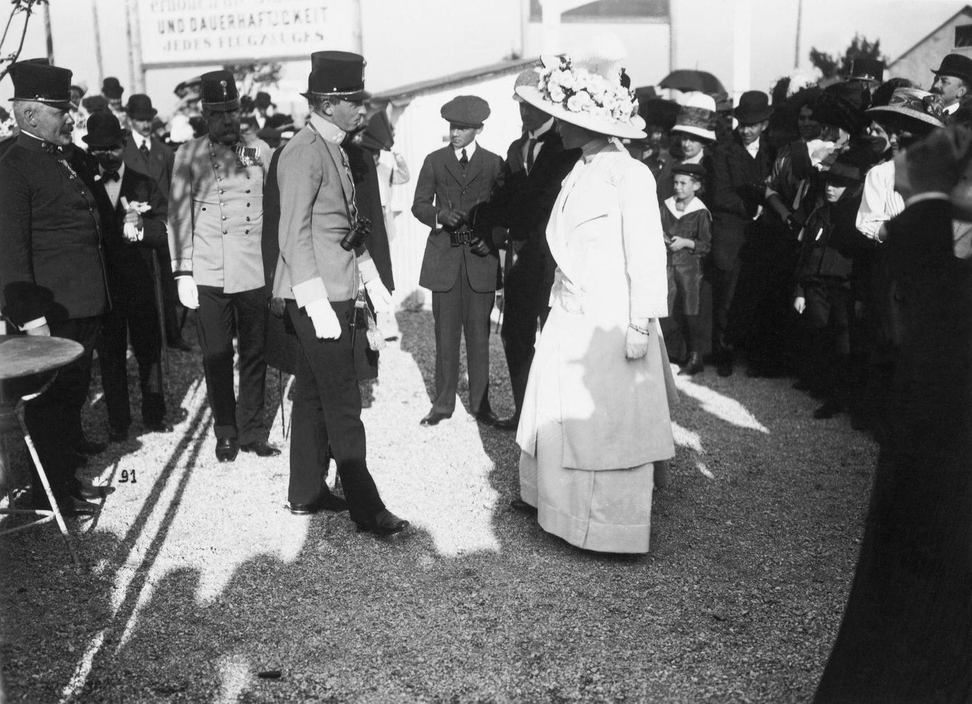 #29 Emperor Karl I. in public, Augarten-Palais in Vienna, Vienna, Around 1900s