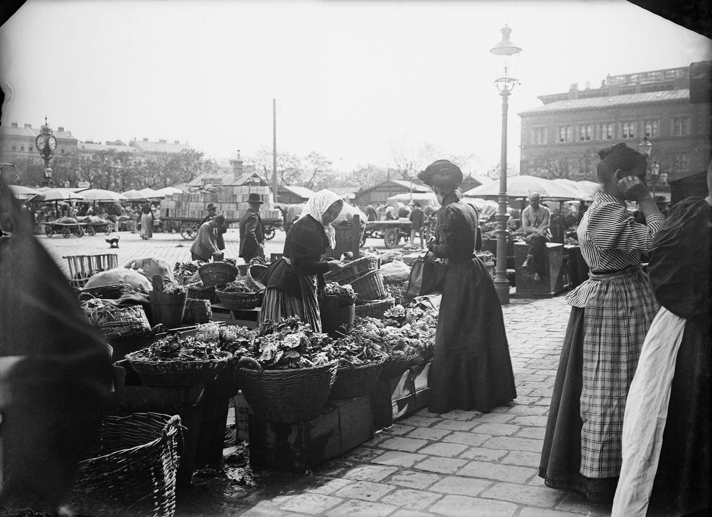 #34 At the Naschmarkt, Vienna, Around 1900