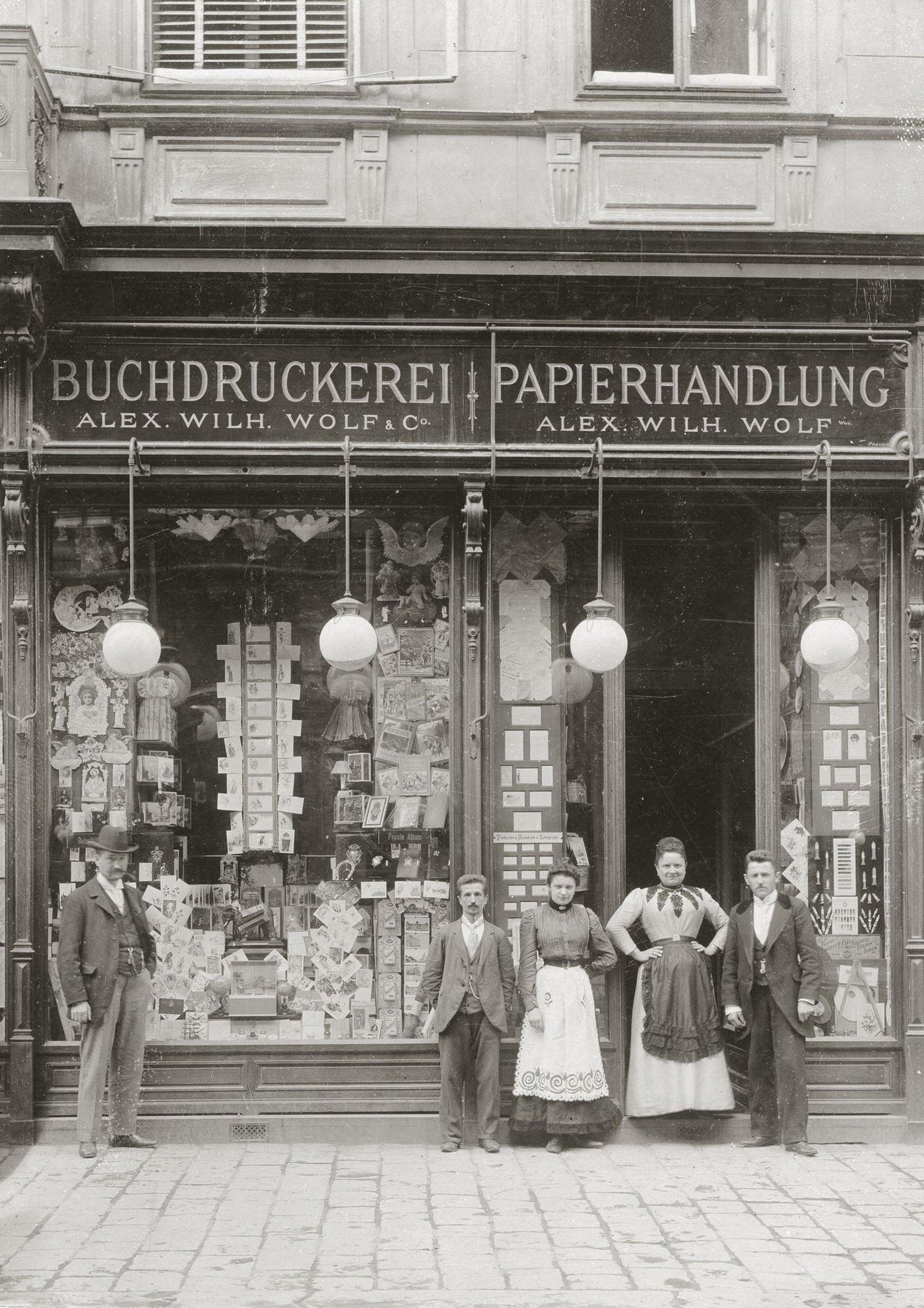 #38 Store for paper products, Währinger Strasse, Vienna, 1900s