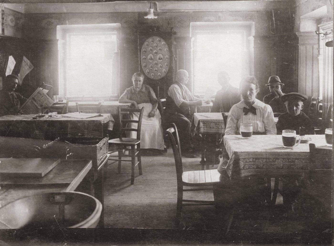 #52 Inside the restaurant “Zum Kurfuersten” at Althahnstraße, The smallest tavern in Vienna with only 5 tables