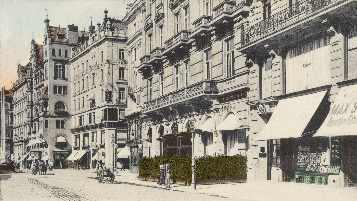 #88 Hotel Meissl und Schaden, next to Hotel Krantz, Neuer Markt, Inner City, Vienna, Austria, 1905