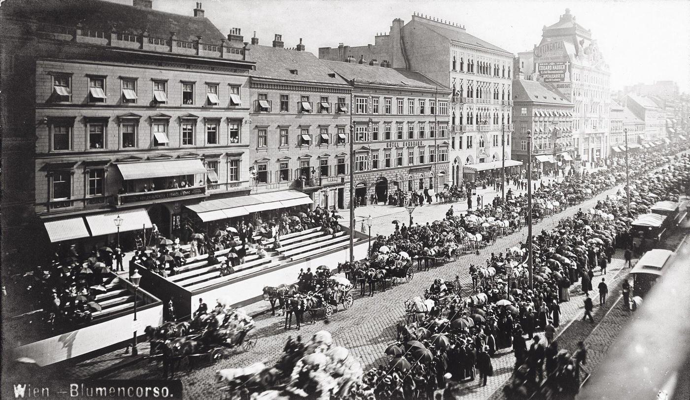 #91 Flower Corso In Vienna, Austria, About 1904