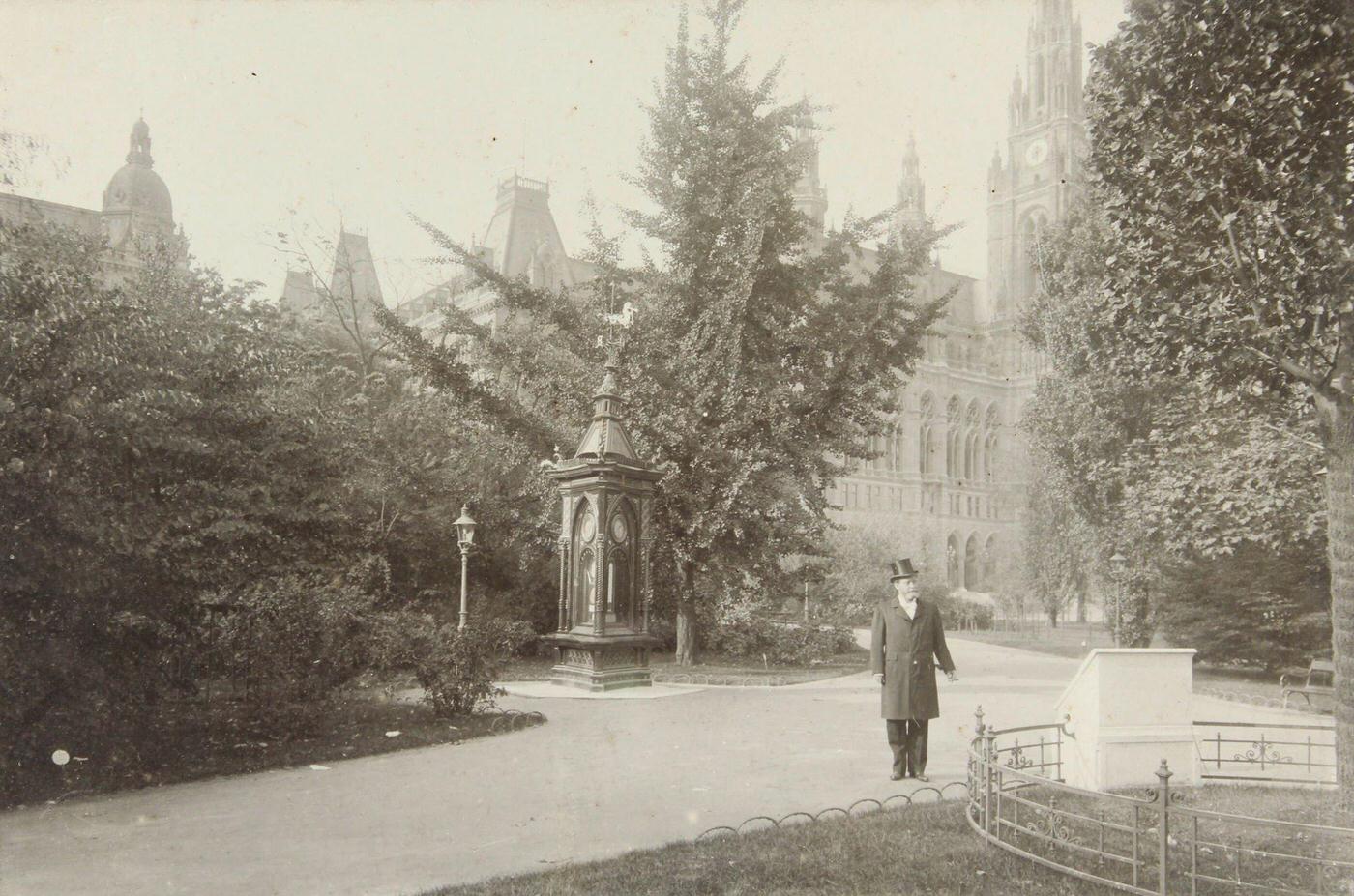 #92 The Viennese Mayor Karl Lueger At City Hall Park, About 1905