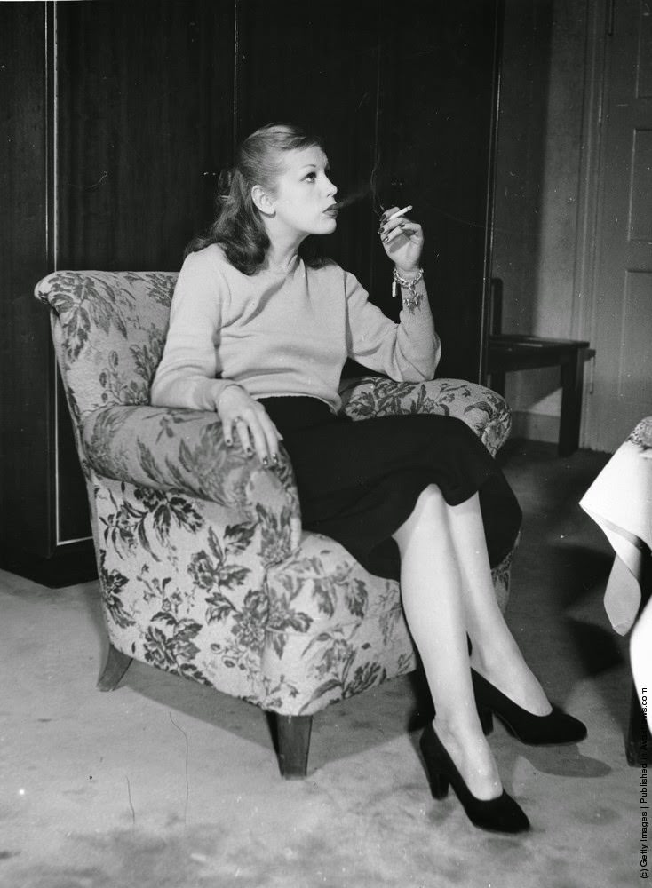 #2 German actress Hildegard Knef (1925–2002) in Munich, 1951.
