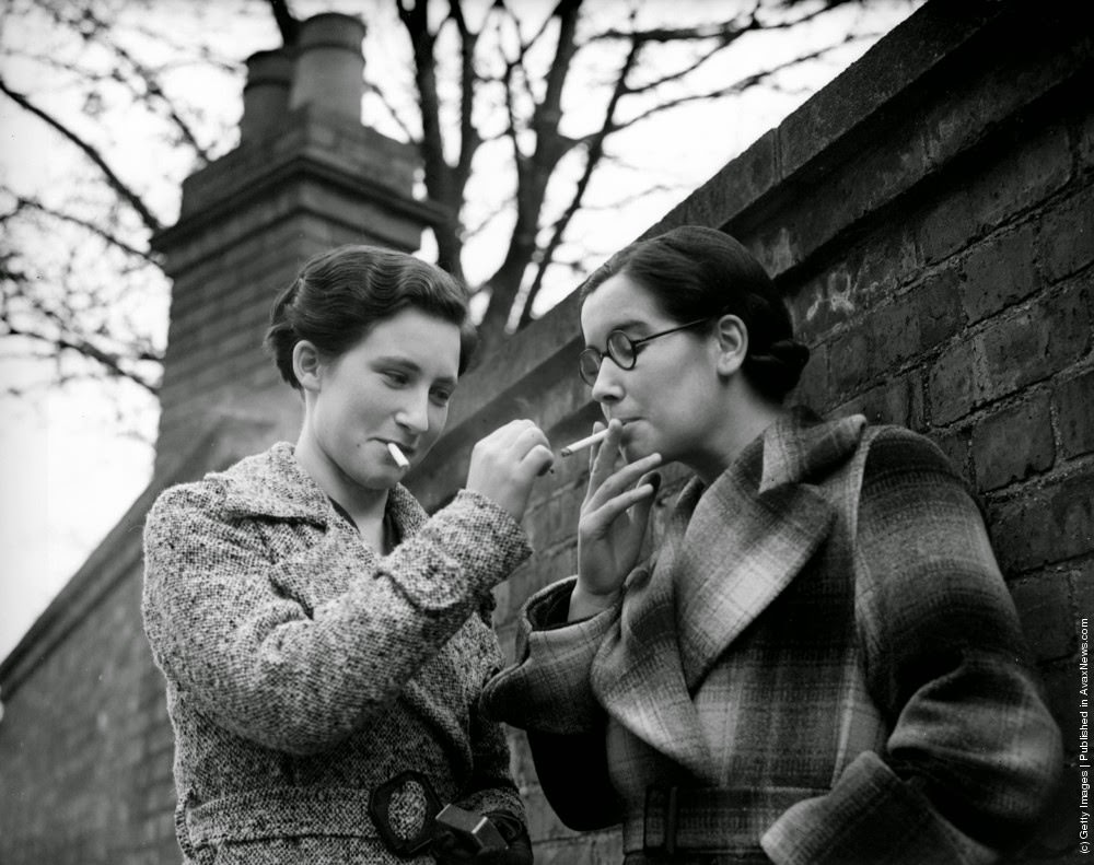 #10 Two Nurses demonstrate their objection to a smoking ban. 1938