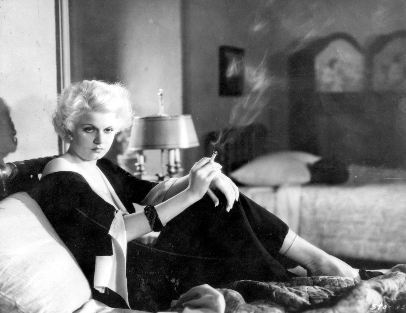 #55 Jean Harlow, the American ‘platinum blonde’ leading lady, 1937