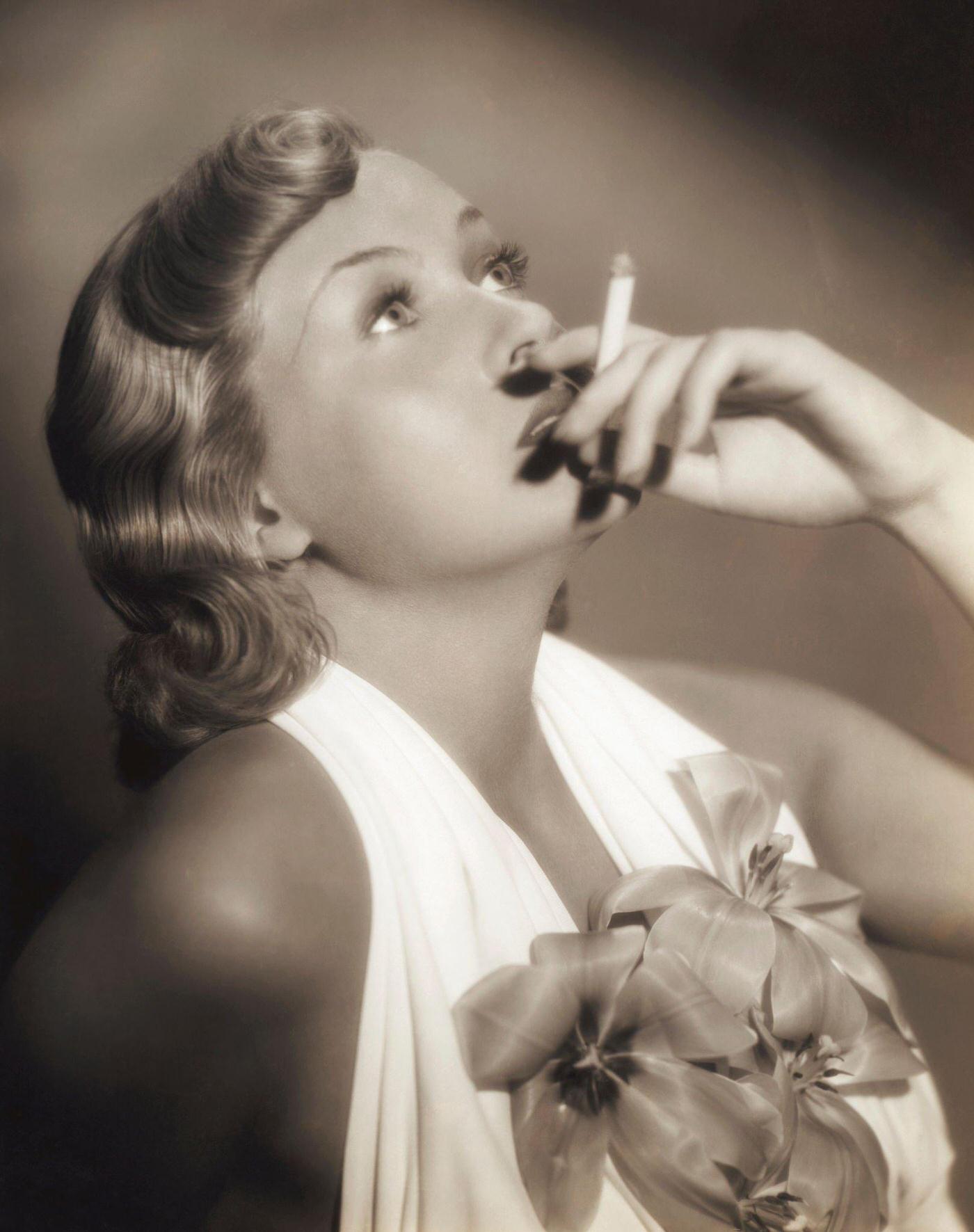 #73 Actress Patricia Ellis Smoking Cigarette