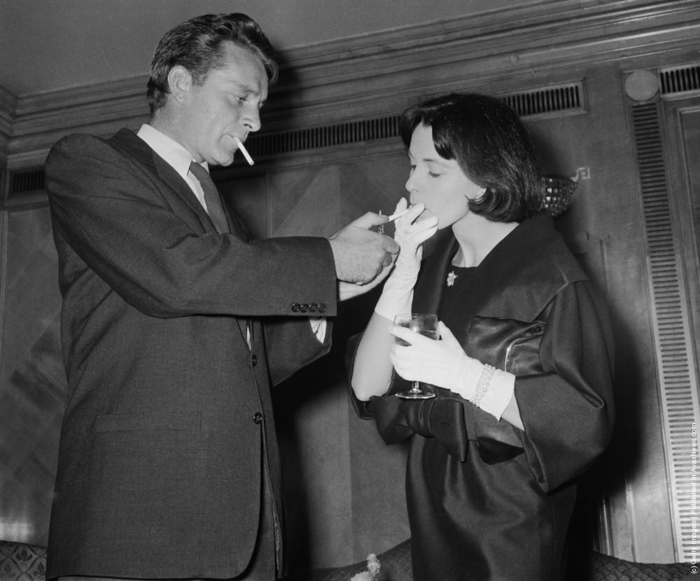 #21 Richard Burton and Claire Bloom attend a reception at the Dorchester Hotel, London, to launch their latest film, Look Back in Anger. August 1958.