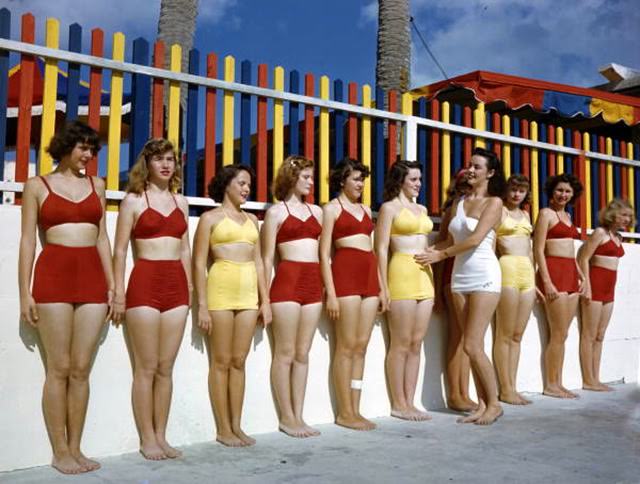 Found Photos Capture Women in Bathing Suits From the 1940s Fashion &; Culture