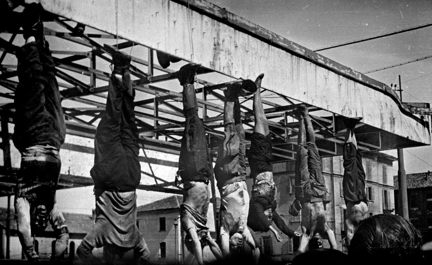 #5 Execution of Benito Mussolini and Prominent Fascists Displayed in Milan, 1945