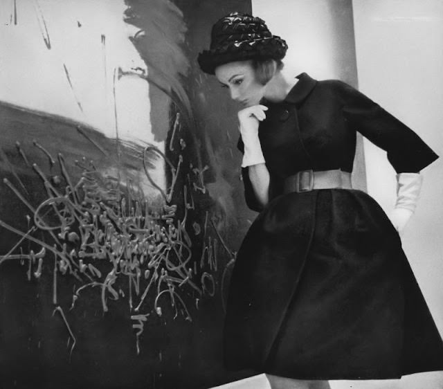 #14 Model in Navy-Blue Coat by Matlin, 1962