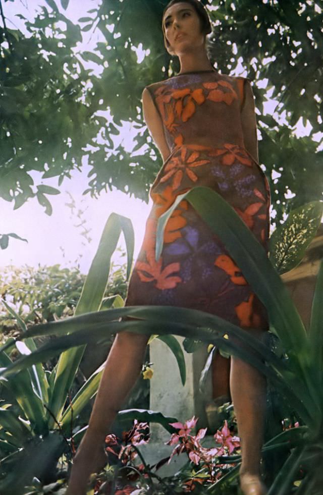 #24 Model in Irish Linen Dress by Andrea A, 1963