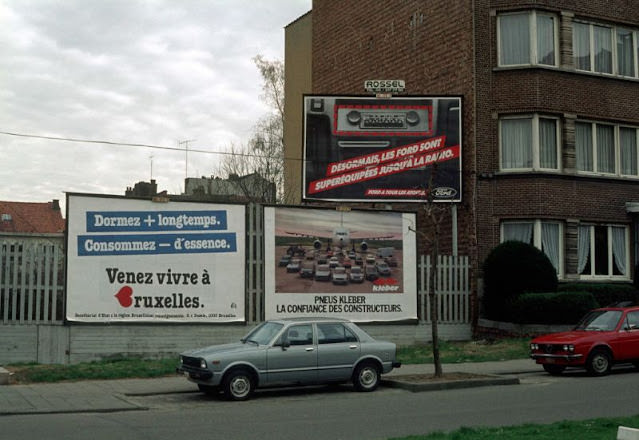 #21 Advertisements, Avenue Roi Chevalier, Woluwe-Saint-Lambert, 1981