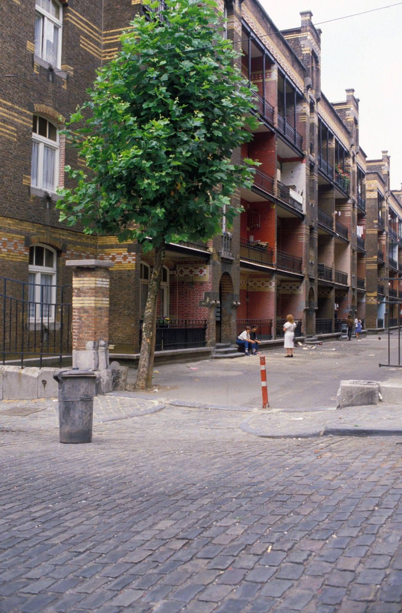 #70 Street in Marolles Neighborhood in Brussels, Belgium, 1986.