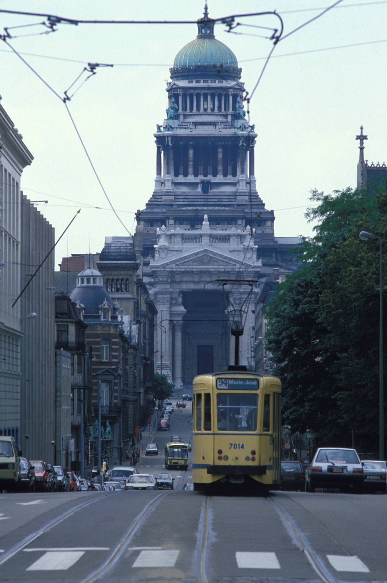 #74 Regency Street and the Palace of Justice in Brussels, Belgium, 1986.