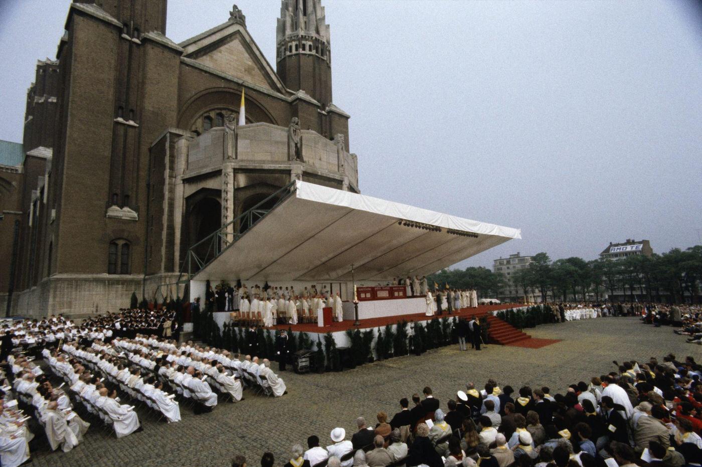 #92 Pope John Paul II Celebrates Eucharist in Koekelberg, Belgium, 1985