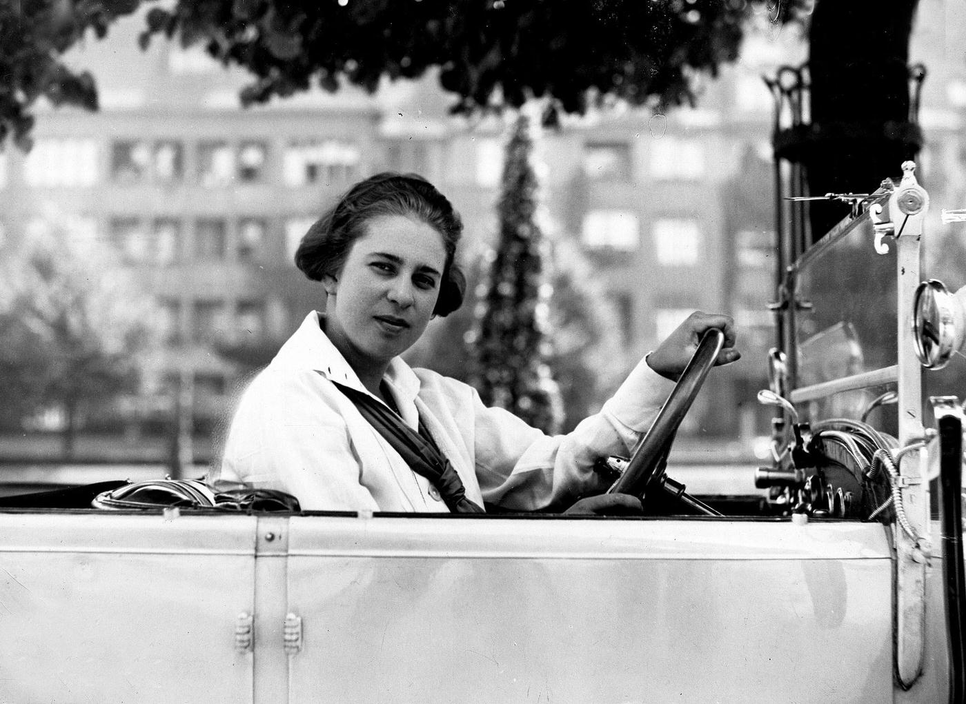 #2 Clärenore Stinnes’ in an Open Car, 1920s