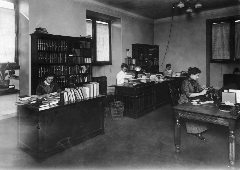 #119 Women Working in Denver Public Library’s Catalog Department, 1900s