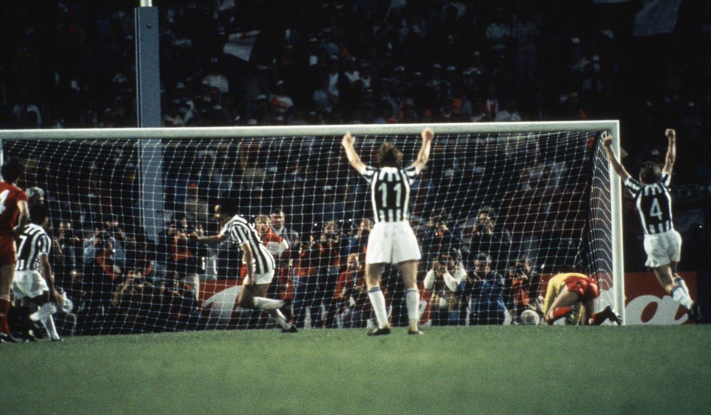 #34 Michel Platini Scores from Penalty Spot, Juventus vs. Liverpool, 1985.