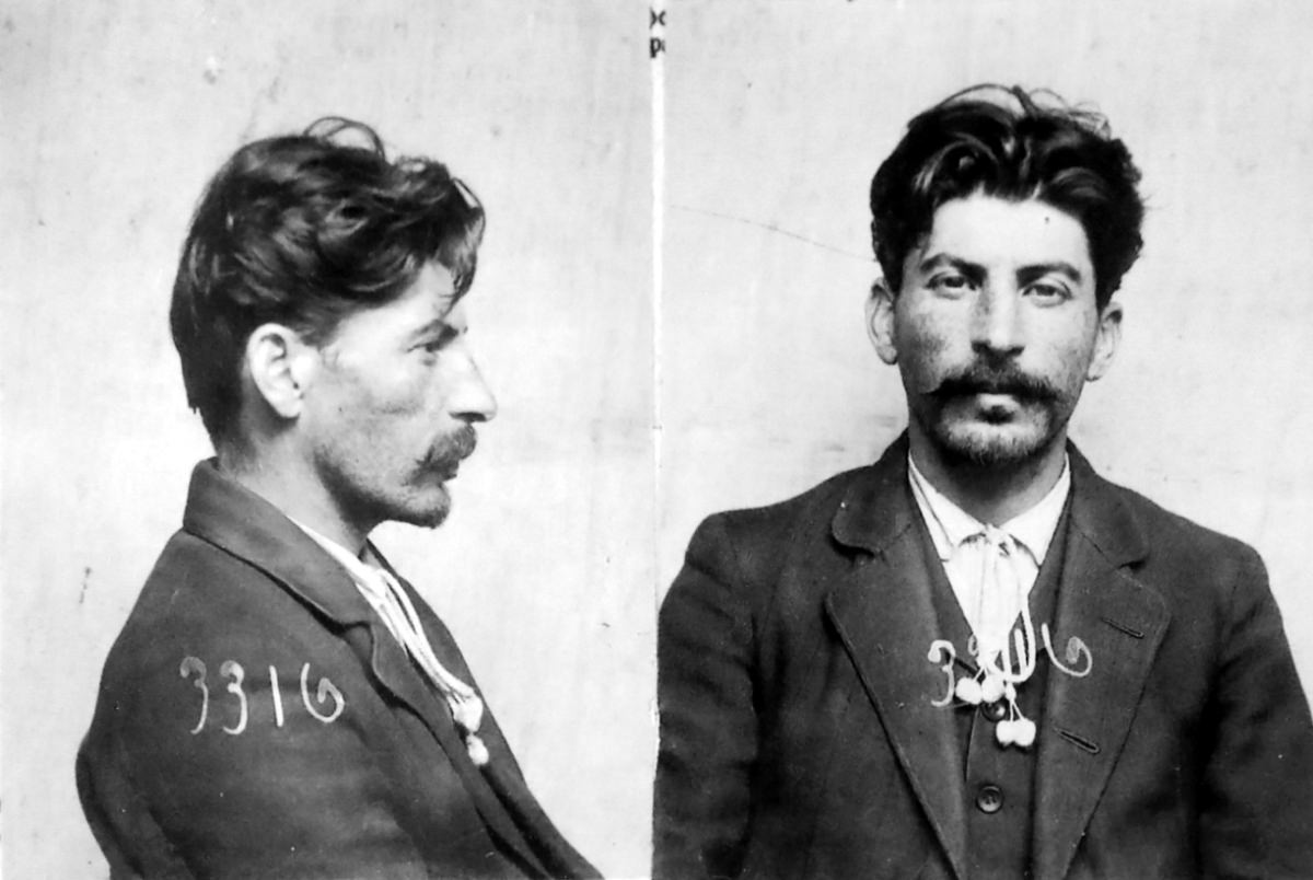 #4 Mugshots of Stalin, from the files of the Tsarist secret police in St. Petersburg, ca. 1911.