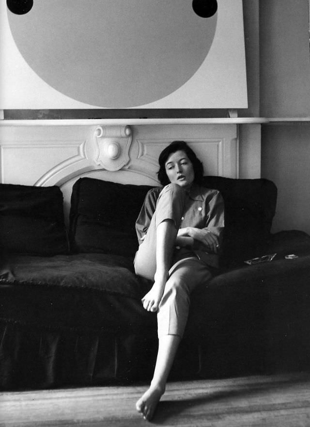 #27 Maxime de la Falaise photographed in 1953.