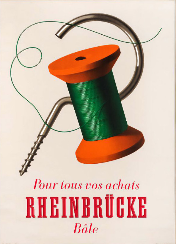 #5 Pour tous vos achats, Rheinbrücke, Bâle, circa 1942