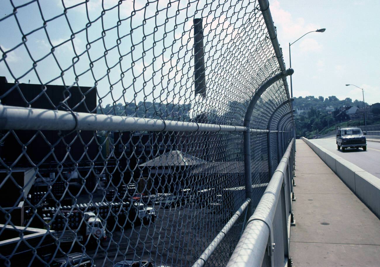 #20 Street details in 1980s Pittsburgh, Pennsylvania, 1981.