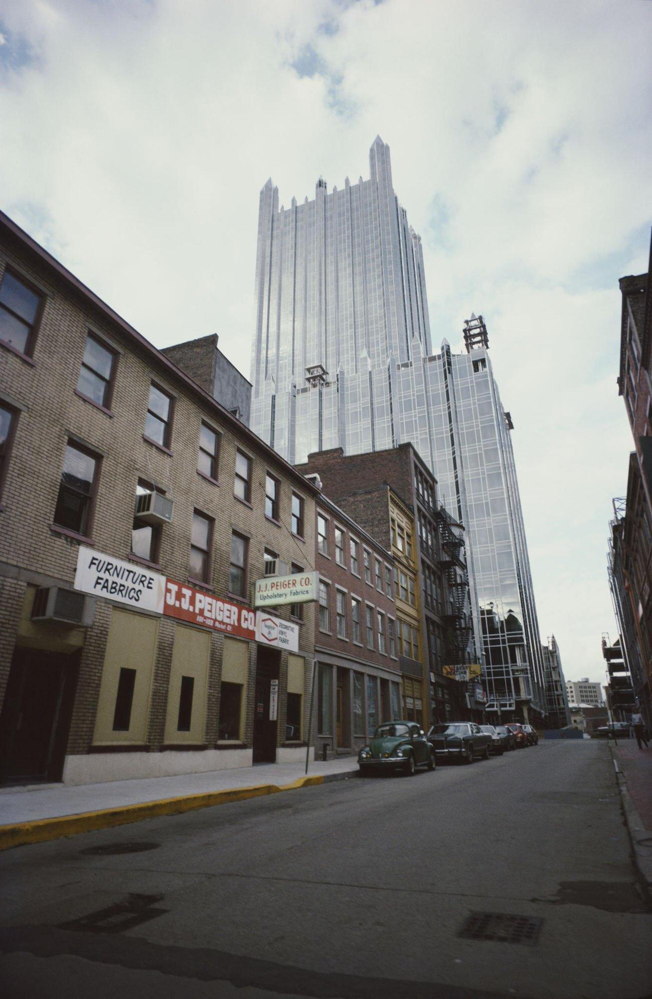 #9 One PPG Place skyscraper in Pittsburgh, Pennsylvania, 1983.