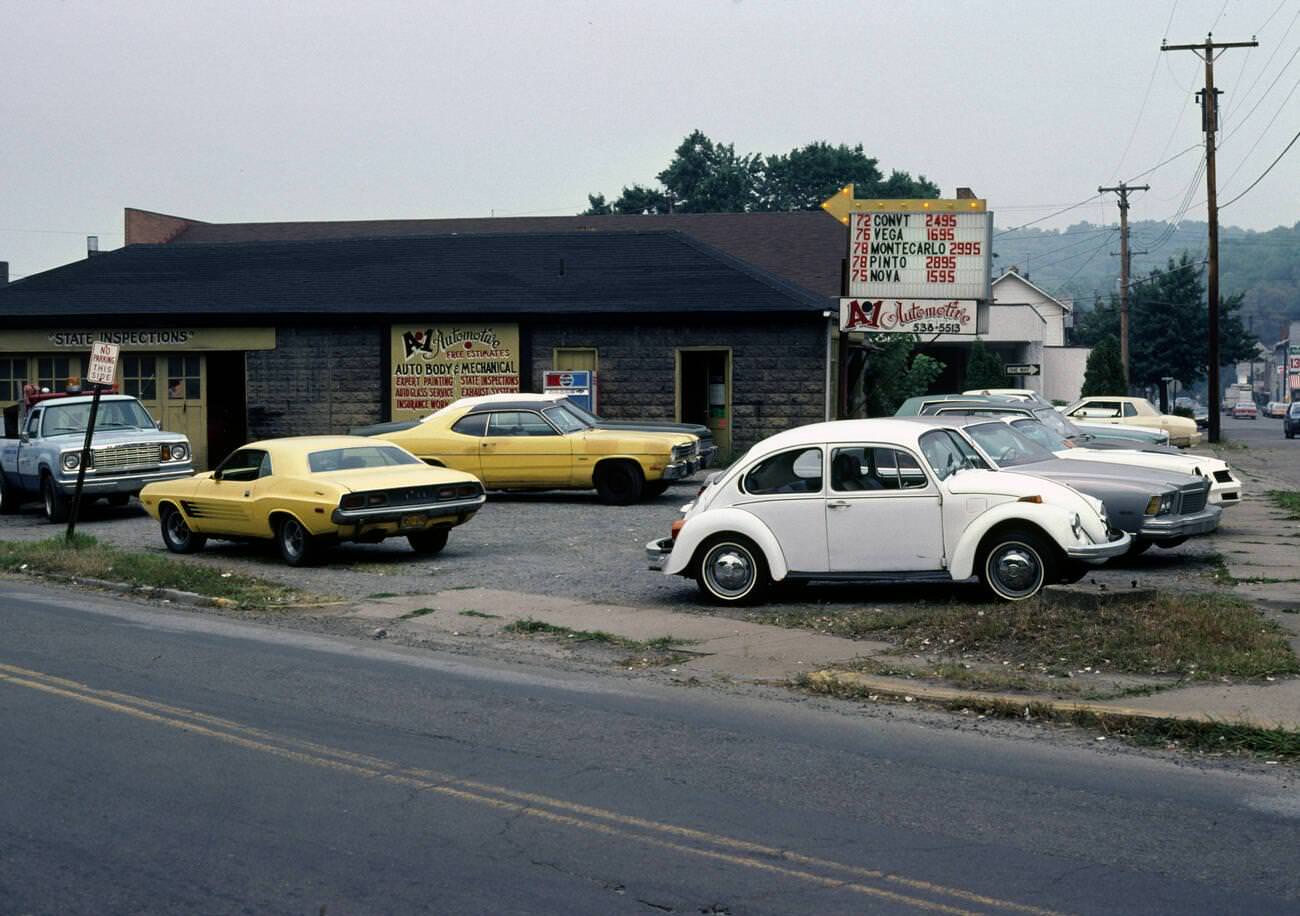 #2 1980s car dealership in Pittsburgh, Pennsylvania, 1981.